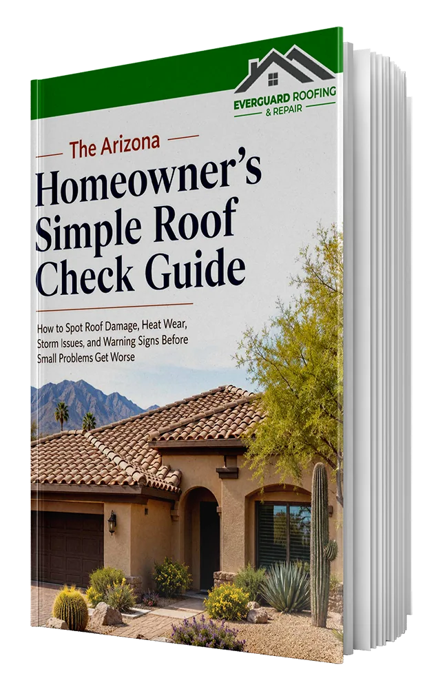 The Arizona Homeowner's Simple Roof Check Guide book cover